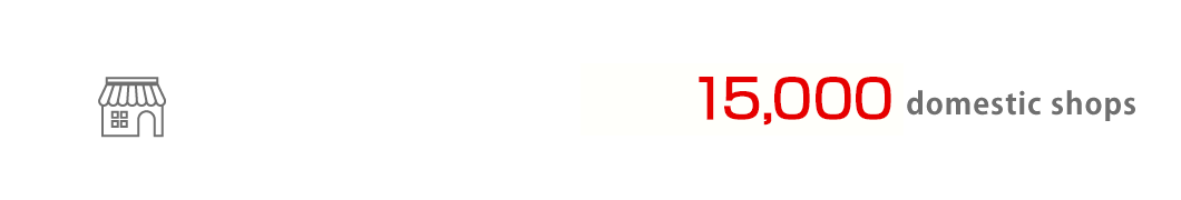 Over 10,000 domestic shops