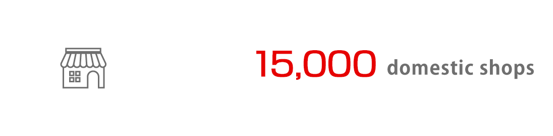 Over 10,000 domestic shops