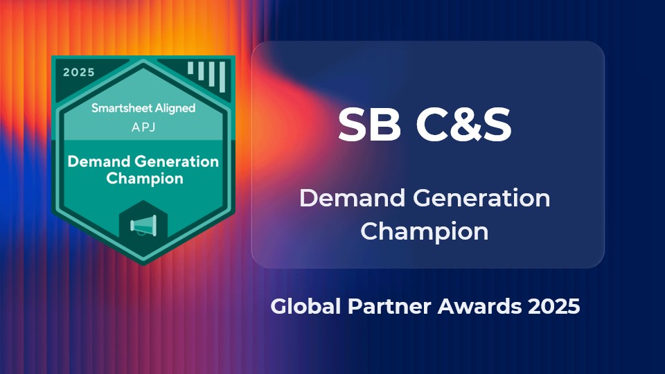 SB C&S、Smartsheet グローバルパートナーサミットにおいて「APJ Demand Generation Champion」を受賞